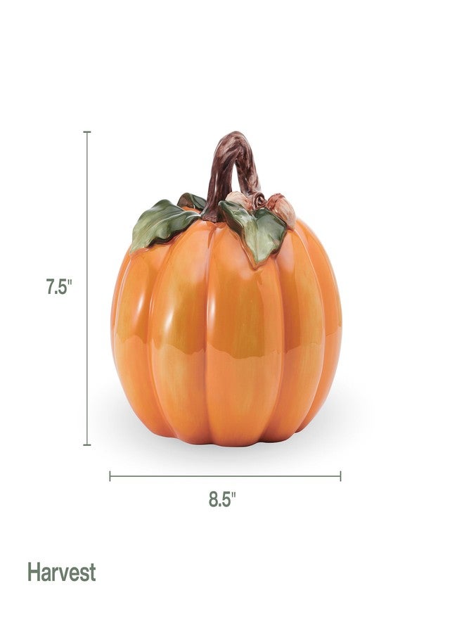 Fitz & Floyd Fitz and Floyd Harvest Halloween Pumpkin Ceramic Figurine, 7.5 inch - Image 2